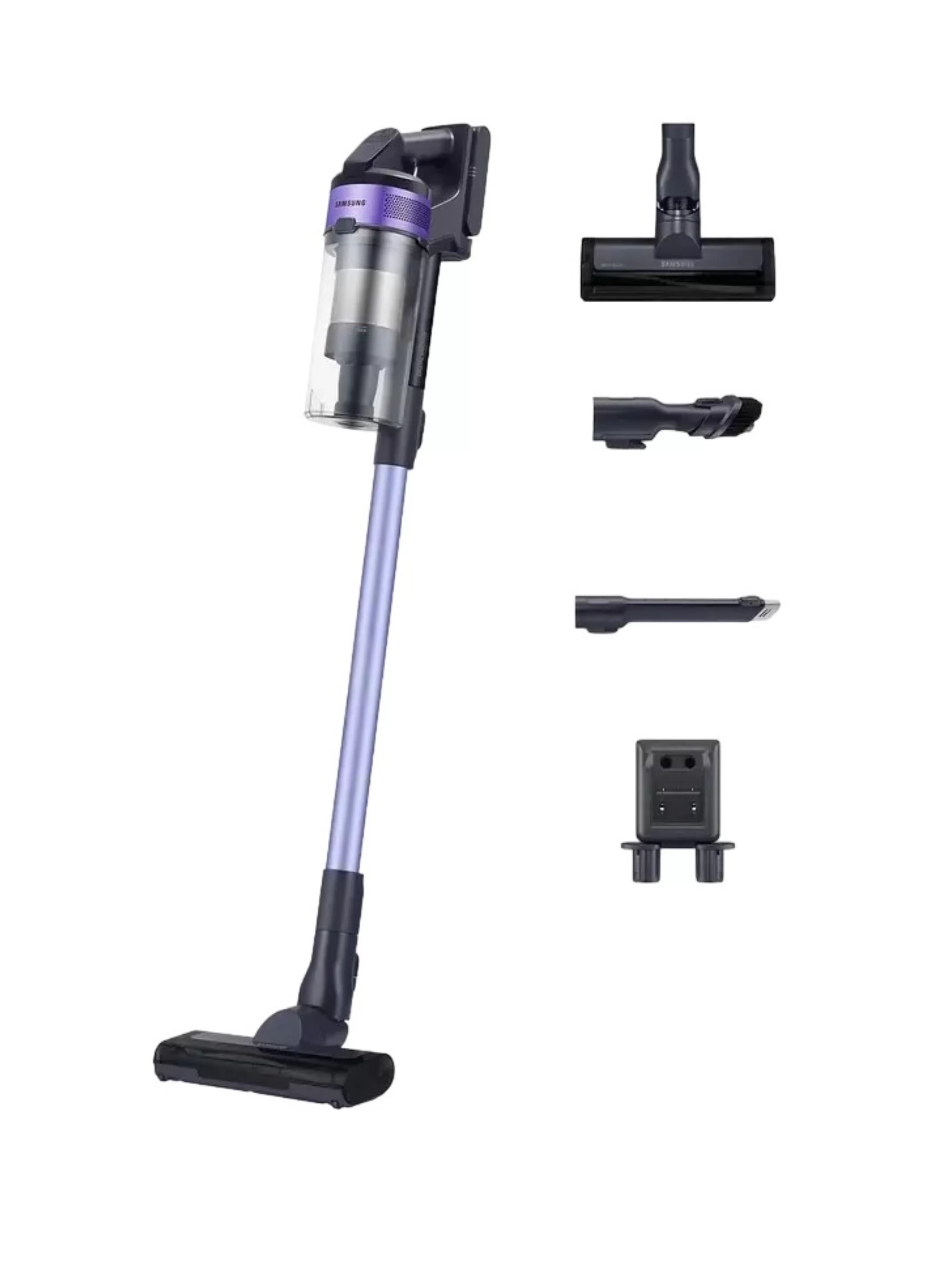 Пылесос вертикальный Samsung Jet 60 turbo VS15A6031R4 (410Вт/150Вт, контейнер 0,8л, аккумулятор Li-Ion, время работы до 40 мин)-1