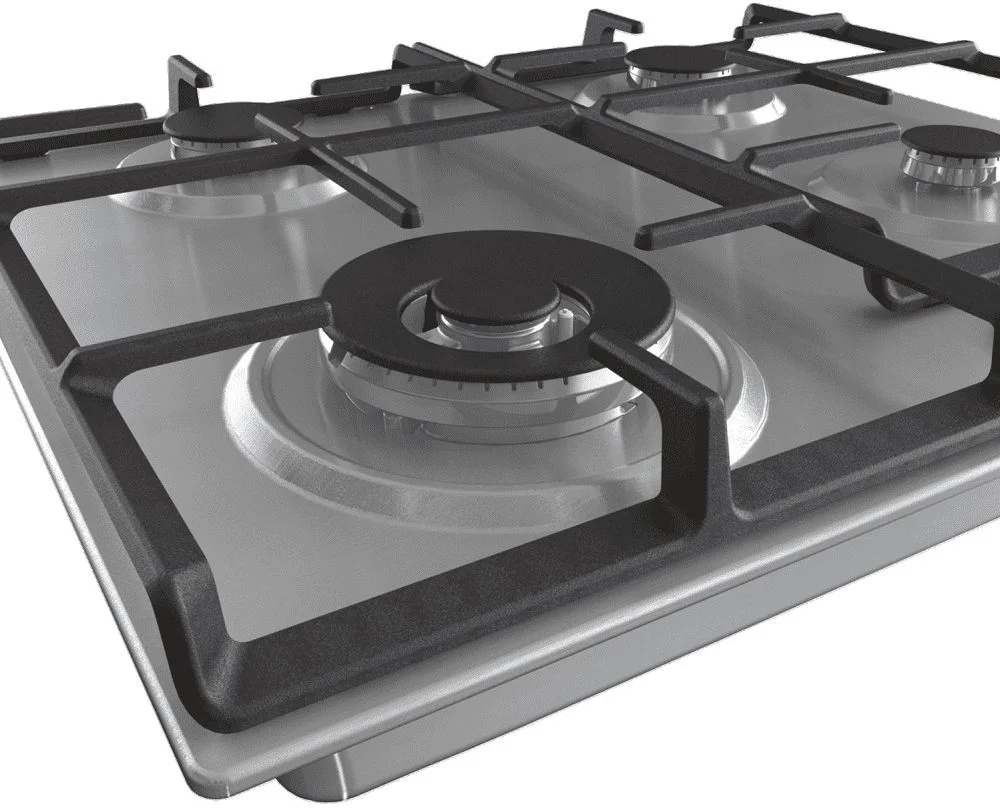 Поверхность газовая Gorenje GW641EX (Essential / Нерж. / нержавеющая сталь / Чугунные решетки / BigSurface / WOK)-3