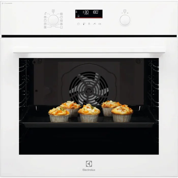 Духовой шкаф Electrolux EOD6F77WV (SteamBake 600 / 72 л / до 300°C / Белое стекло / Катализ / телескоп. напр. (x1))-0