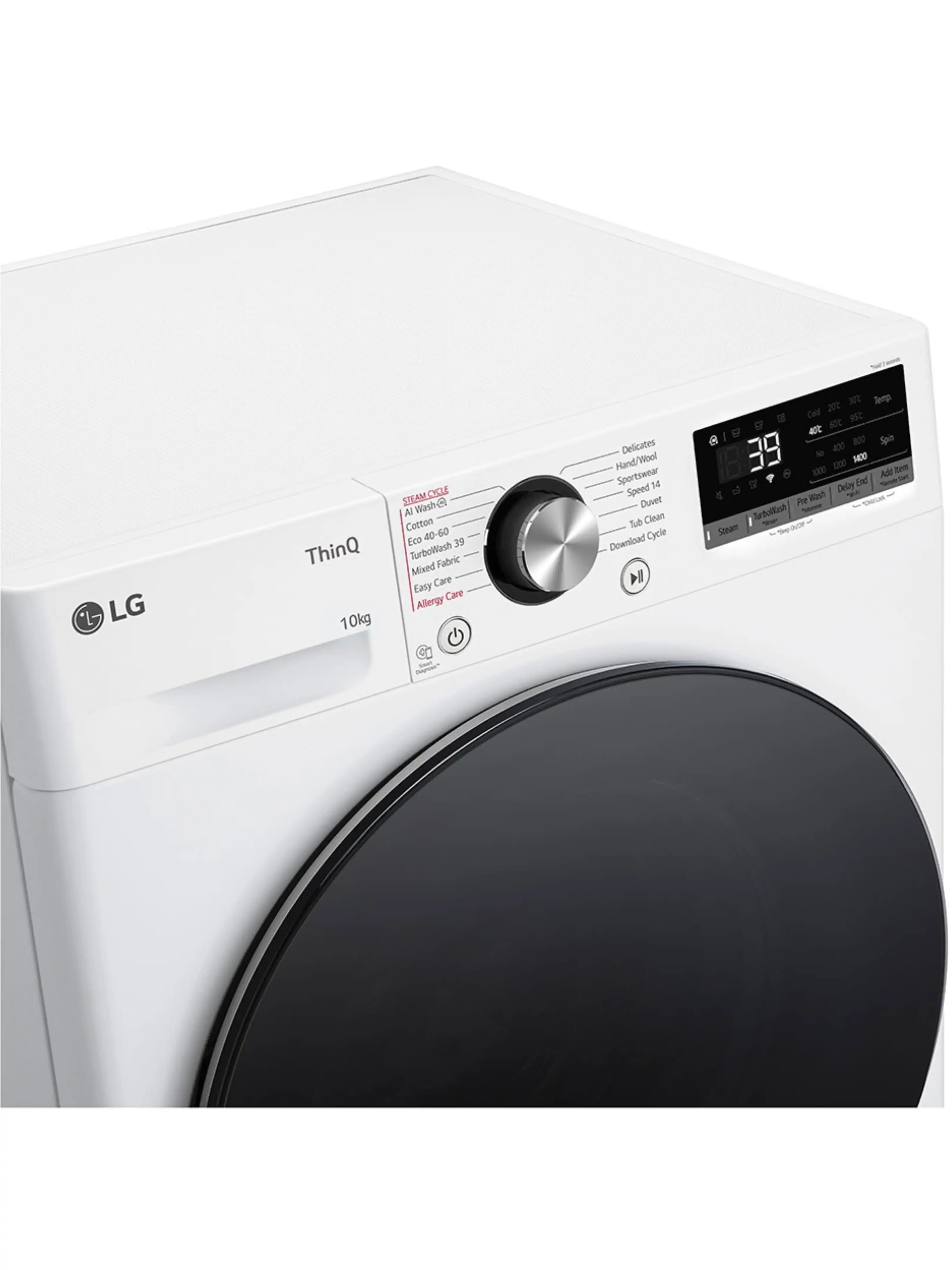 Стиральная машина LG F4WR710S2W (56,5см / 10кг / 1400об / пар / AI DD / Steam /TurboWash™ 360˚ / Inverter Direct Drive / Wi-Fi / A+++)-2