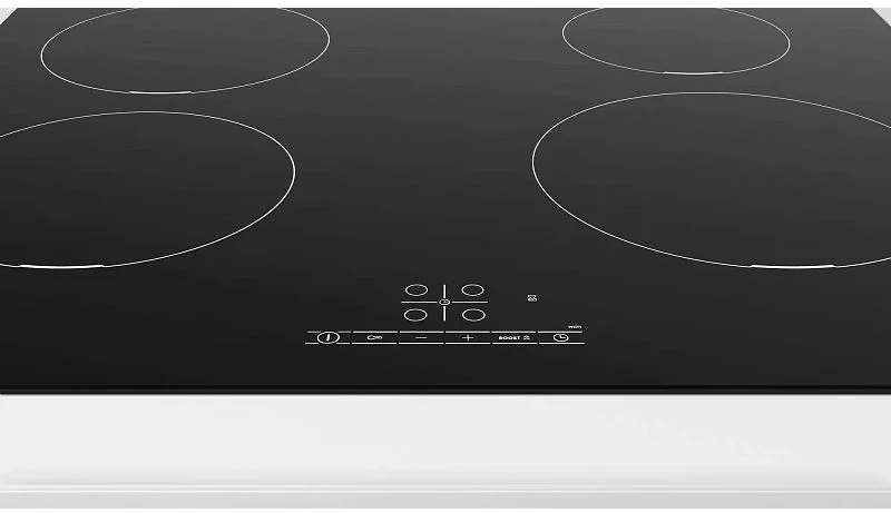 Поверхность индукционная Bosch PUE611BB6E (Serie4 / черный / стеклокерамика / TouchSelect / ReStart / PowerBoost / Таймер / 7,2 кВт)-1