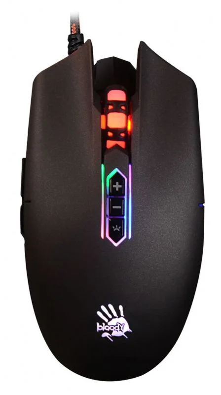 Мышь A4 Bloody Q80, 3200 dpi, игровая, проводная, USB, черный-0