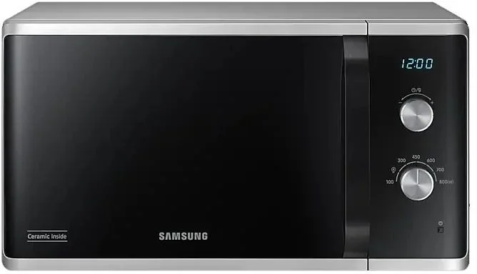 Микроволновая печь Samsung MS23K3614AW (23 л, 800 Вт, переключатели поворотный механизм, гриль, дисплей, белый/черный)-1