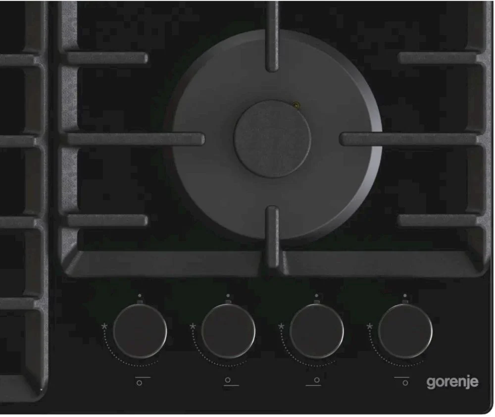 DSP Поверхность газовая Gorenje GTW642SYB (Simplicity 2.1 / черный / закаленное стекло / чугун / WOK)-2
