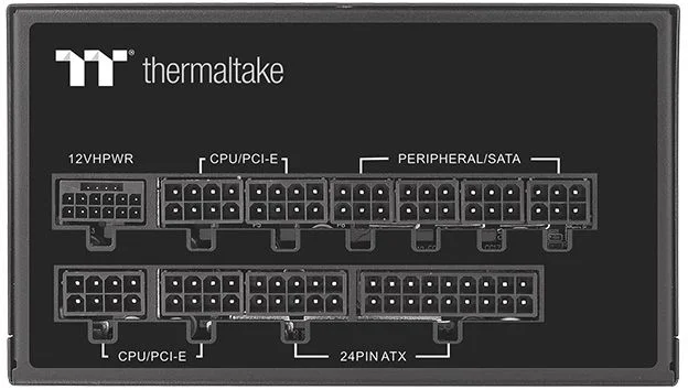 Блок питания Thermaltake 1000W Toughpower GF3 модульный (80+ Gold, 20+4 pin, 2x 4+4 pin CPU, 12VHPWR, 4x 6+2 pin PCI-E, Smart Zero Fan, 135mm Fan)-1