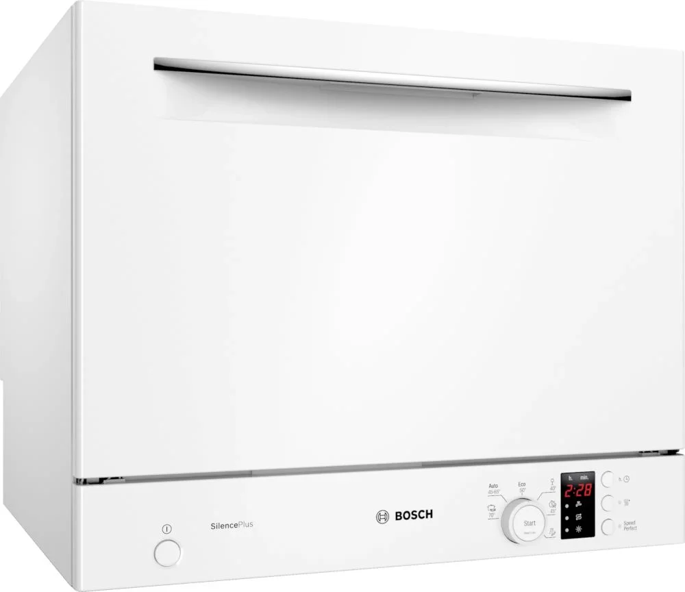 Машина посудомоечная отдельностоящая компактная Bosch SKS62E32EU (Serie4 / 6 комплектов / AquaStop / Белая)-0