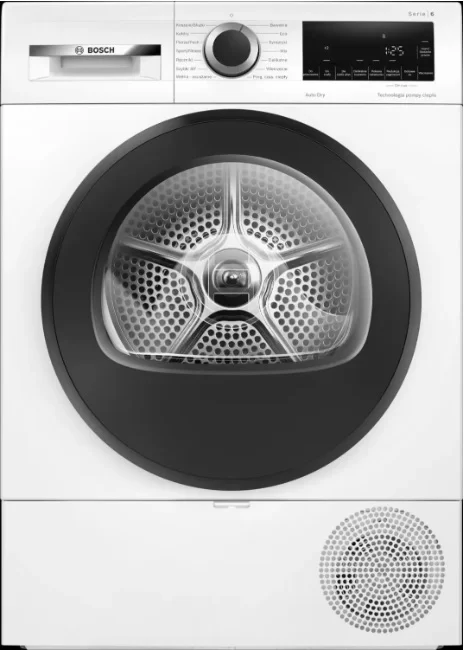 DSP Сушильная машина с тепловым насосом Bosch WQG241ALPL (Serie6 / 61,3см / 9кг / AutoDry / SensitiveDrying / SoftDry / AntiVibration Design / А+++)-0