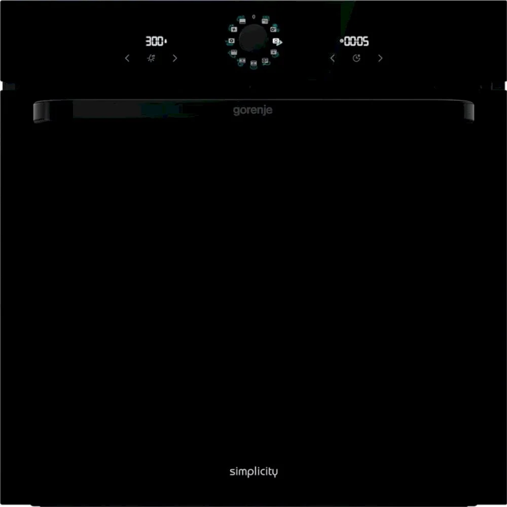 Духовой шкаф Gorenje BOS6737SYB (Simplicity 2.1 / Черный / SilverMatte / IconLED / GentleBake / AirFry / AquaClean / CompactDoor)-0