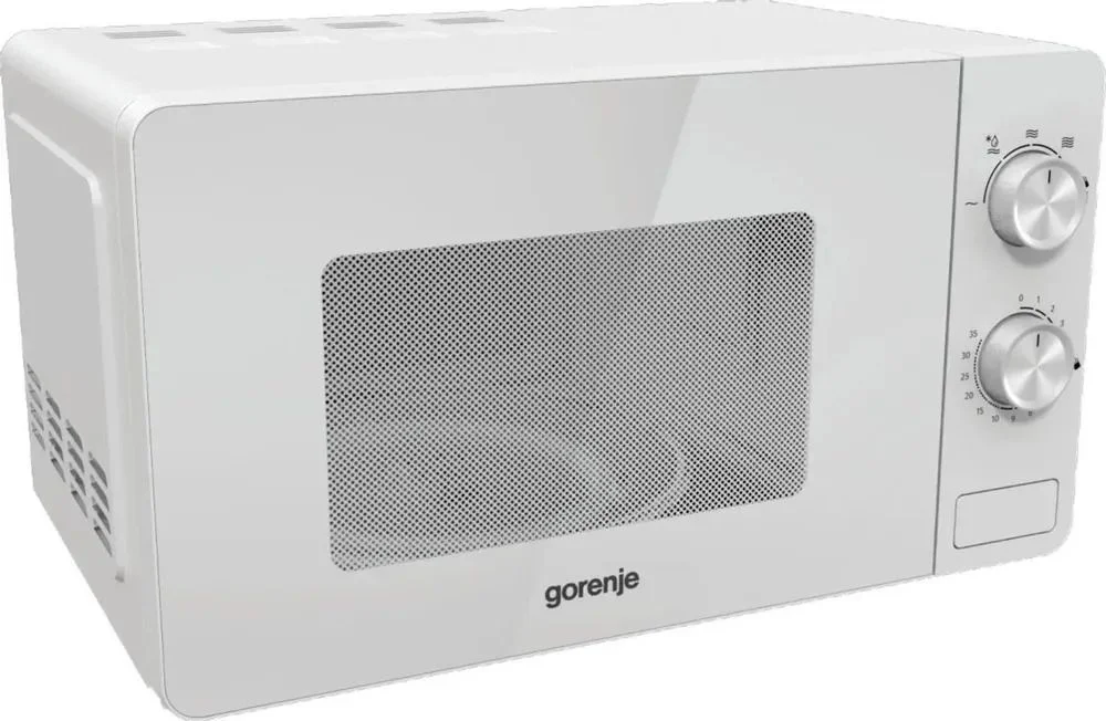 Микроволновая печь Gorenje MO20E1W2 (Essential / 20 л, 800 Вт, переключатели поворотный механизм, белый)-1