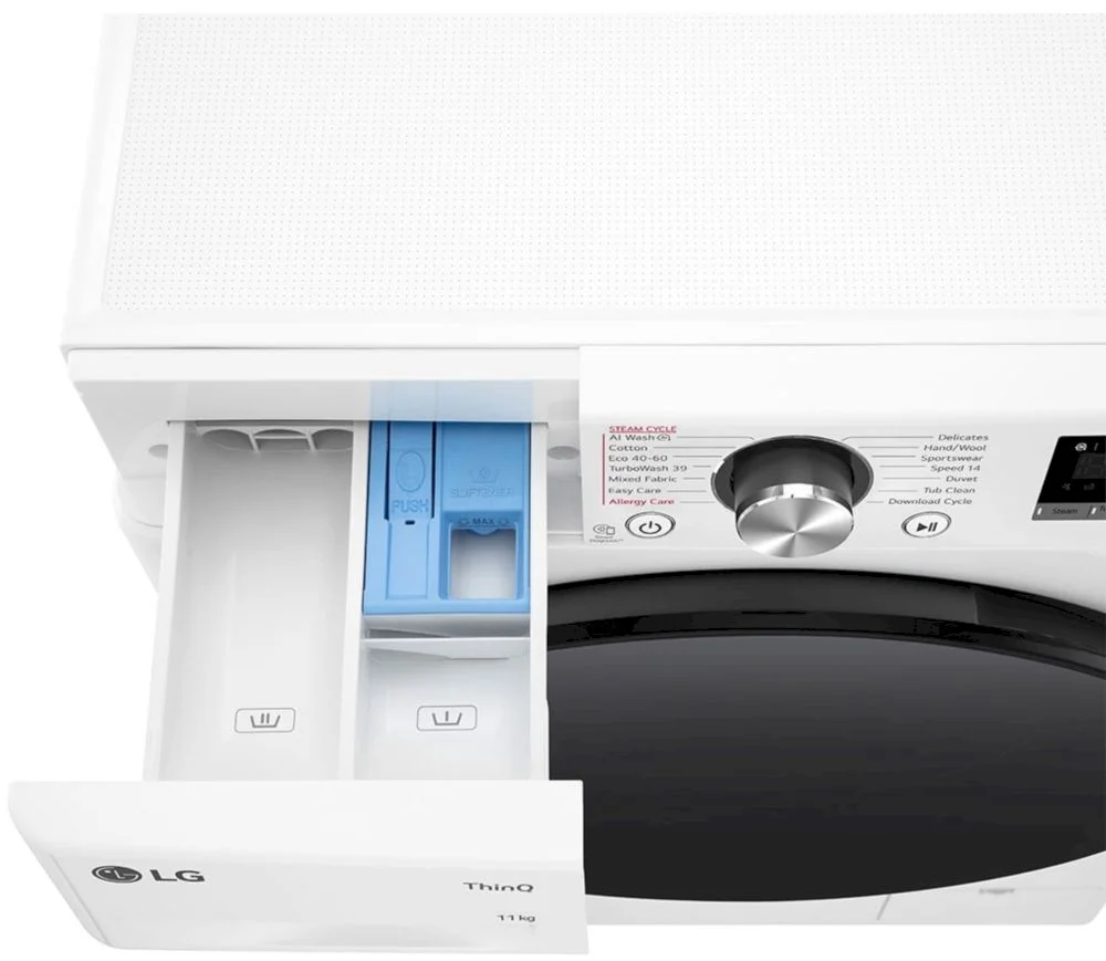 Стиральная машина LG F4WR711S2W (56,5см / 11кг / 1400об / пар / AI DD / Steam / ThinQ(Wi-Fi) / Inverter Direct Drive / A+++)-6