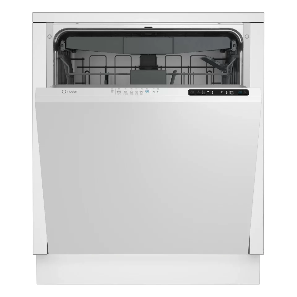 Машина посудомоечная встраиваемая 60 см Indesit DI 5C65 AED (15 комплектов / 3 полки / расход воды - 9,9 л / Луч на полу / Selfdry / Aquastop / А)-0