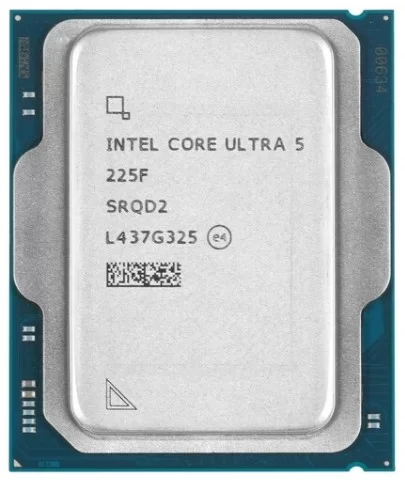 Процессор Intel Core Ultra 5 225F 10C(6P+4E)/10T, 20Mb L3,DDR5-6400, NO GPU, TDP-121W, LGA1851, OEM-0