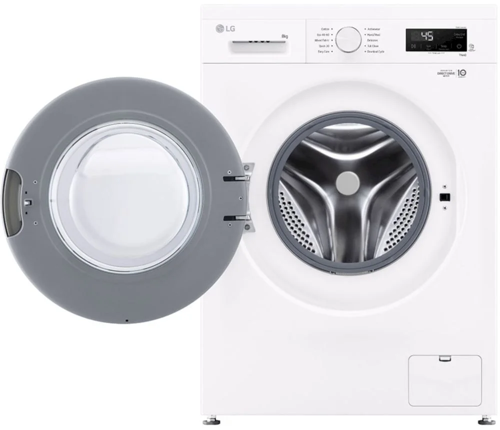 Стиральная машина LG F4X1008NWH (55-59см / 8кг / 1400об / пар / AI DD™ / Smart Diagnosis / А+++)-1