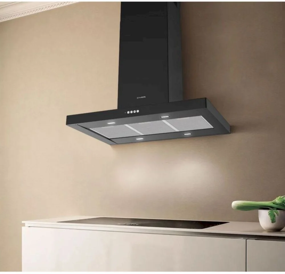 Вытяжка каминная Faber STILO COMFORT BK MATT A60 (690 м³/ч / 250 Вт / LED освещение 2 x 3 Вт / ширина - 59.8 см / Матовый чёрный)-3