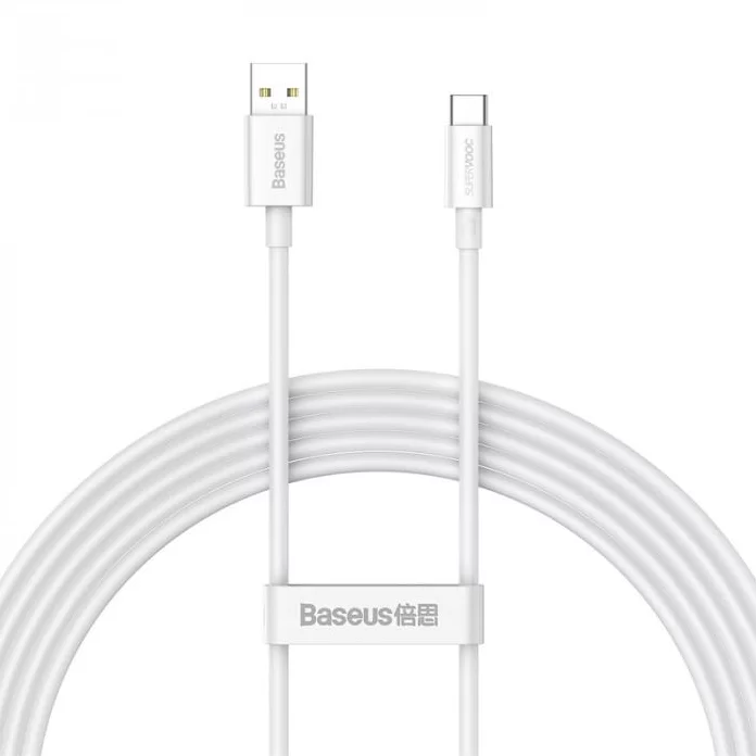 Кабель Baseus Superior Series Type-C - USB, 2м, (65W), Белый-0