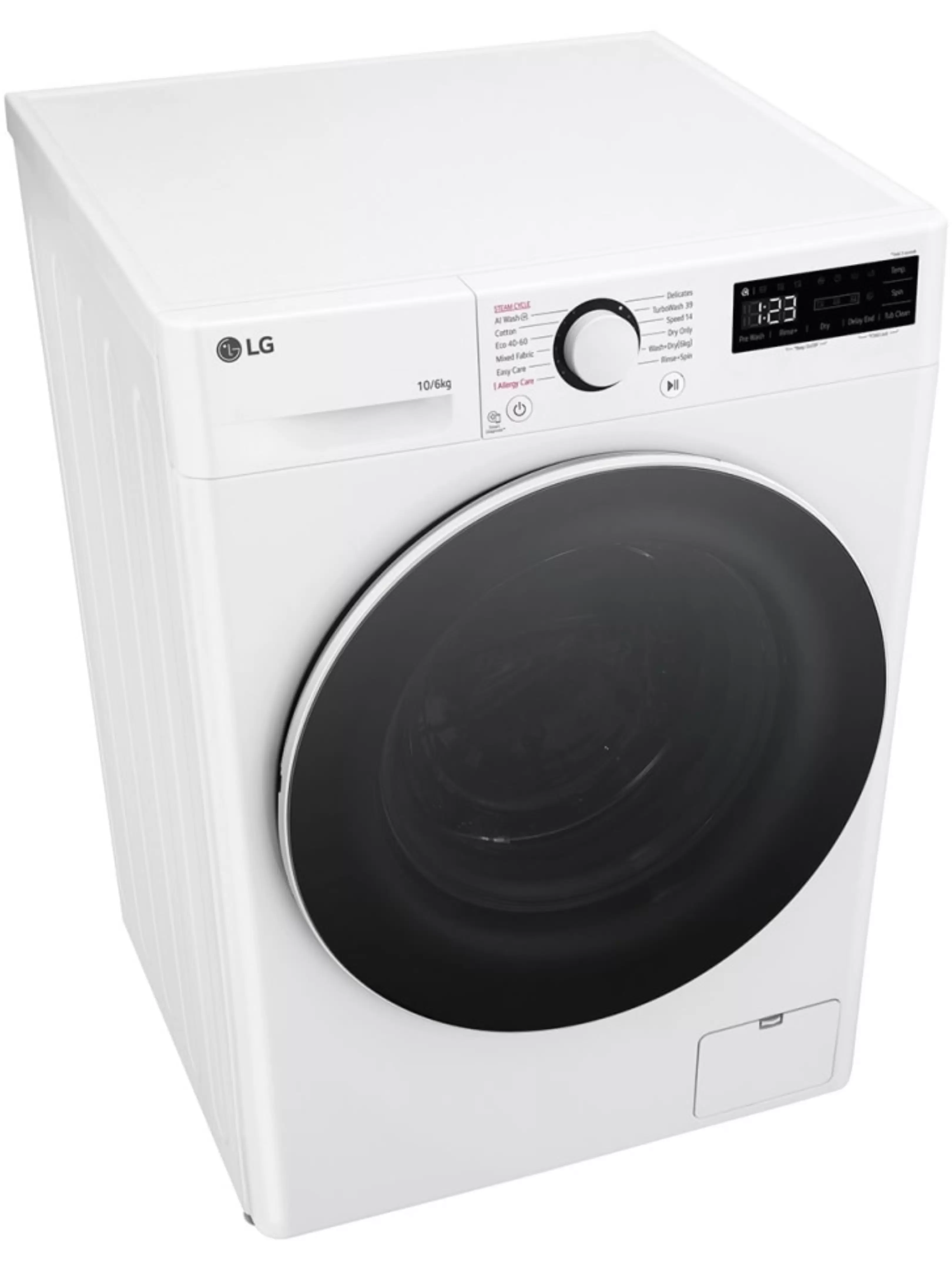 Стирально-сушильная машина LG F4DR510S0W (56.5см / 10кг / 6кг / 1400об / пар / AI DD / TurboWash™360 / Inverter Direct Drive / A+++)-7
