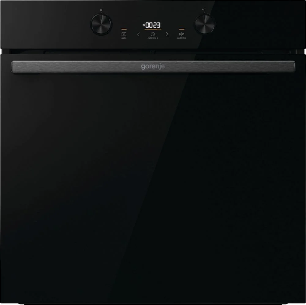 Духовой шкаф Gorenje BOS6737E20FBG (G400 / 77 л / до 300 °C / Чёрный, стекло / AquaClean / телескоп. напр. (x2) / А / IconLED / GentleClose)-0