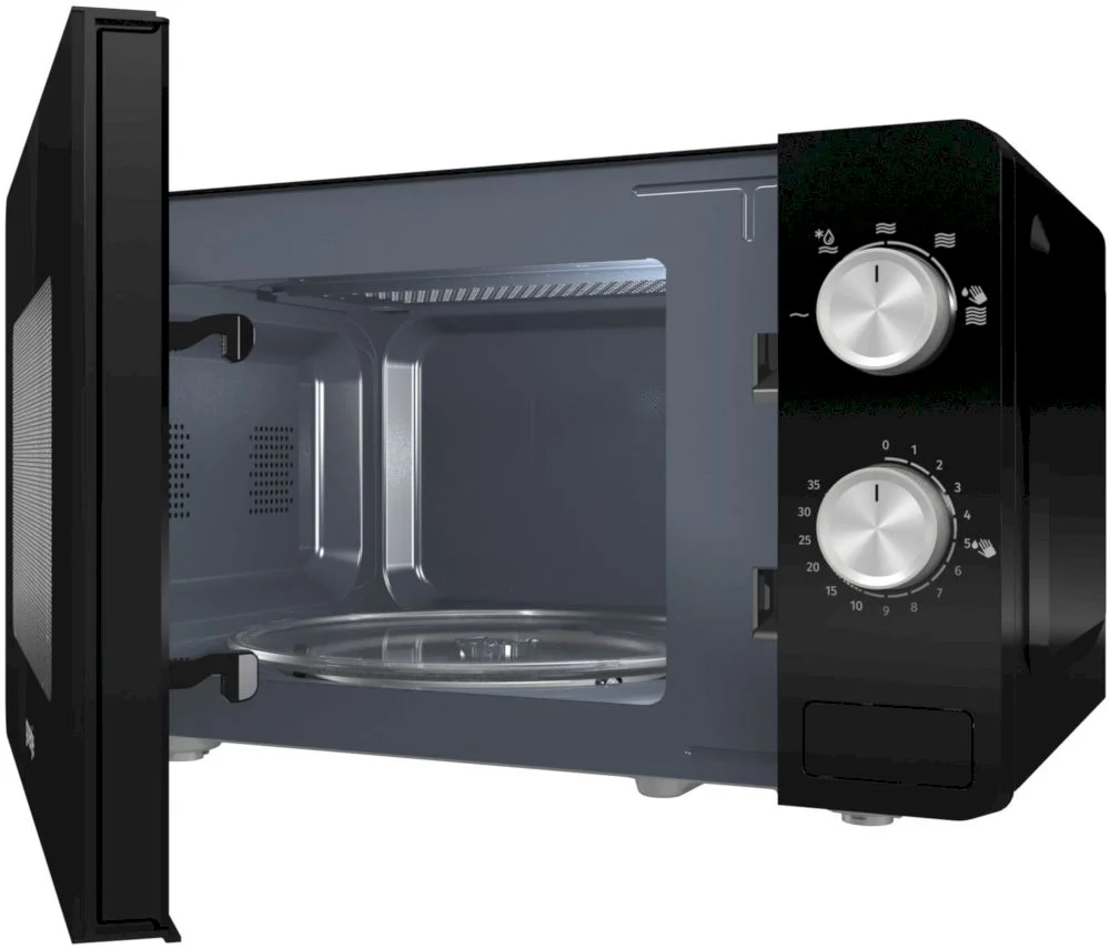Микроволновая печь Gorenje MO20E1B (Essential / 20 л, 800 Вт, переключатели поворотный механизм, черный)-3