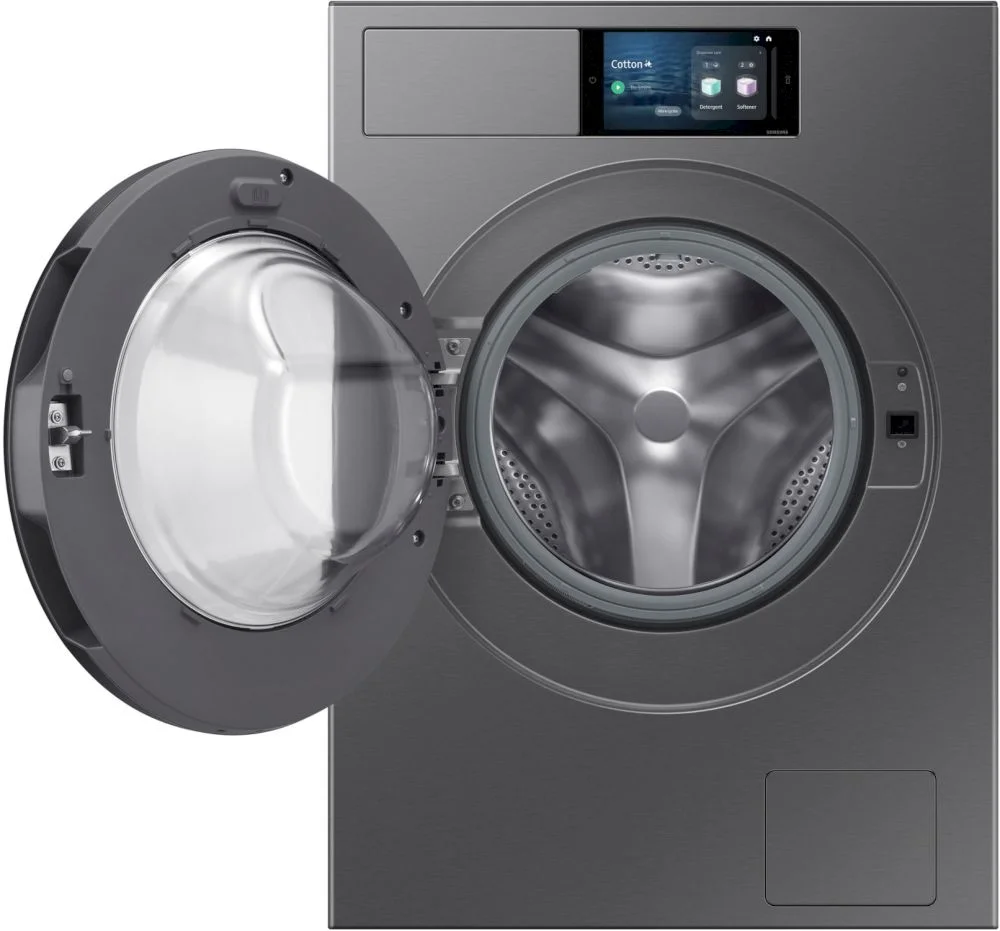Стиральная машина Samsung WF90F09C4SU4 (60см / 9кг / 1400об / пар / Wi-Fi / AI Wash, AI Home / мотор - Digital Inverter / A+++ / Серебро)-3