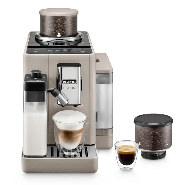 Кофемашина DeLonghi Rivelia EXAM440.55.BG (кофе зерновой, молотый/ 1450 Вт/ 1.4 л/ автоматический капучинатор/ 13 напитков)-0