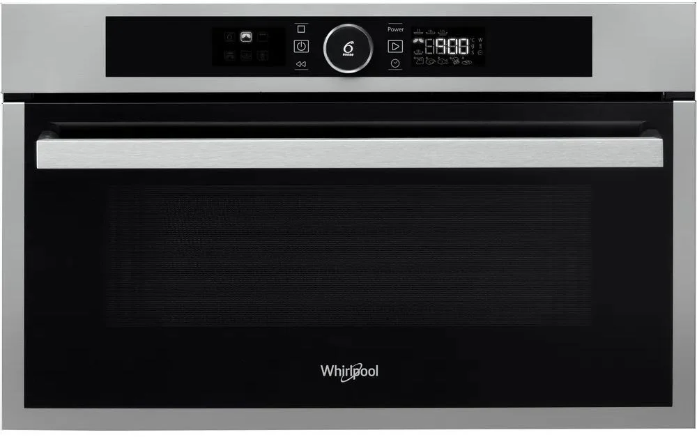 Микроволновая печь встраиваемая Whirlpool AMW 734/IX (Нерж. сталь / 31 литр / ширина - 59,5 см / 1000 Вт / JetDefrost 3D)-0