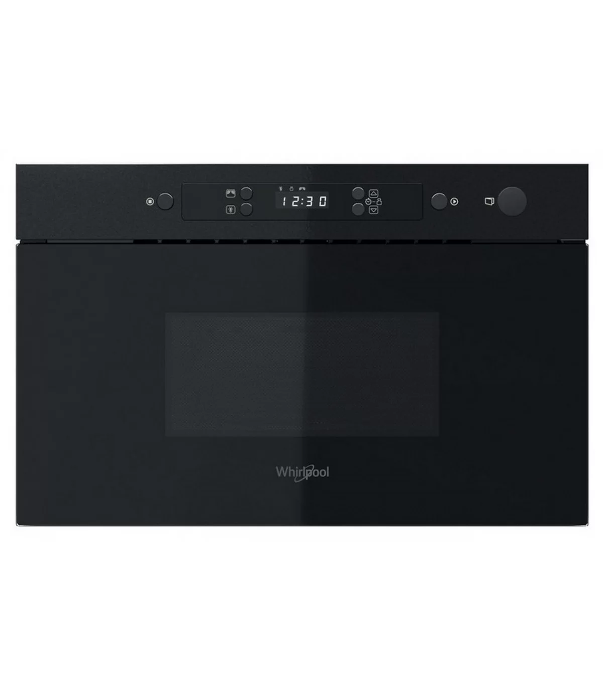Микроволновая печь встраиваемая Whirlpool MBNA900B (Чёрное стекло / 22 литр / ширина - 59,5 см / 750 Вт / JetDefrost 3D)-0