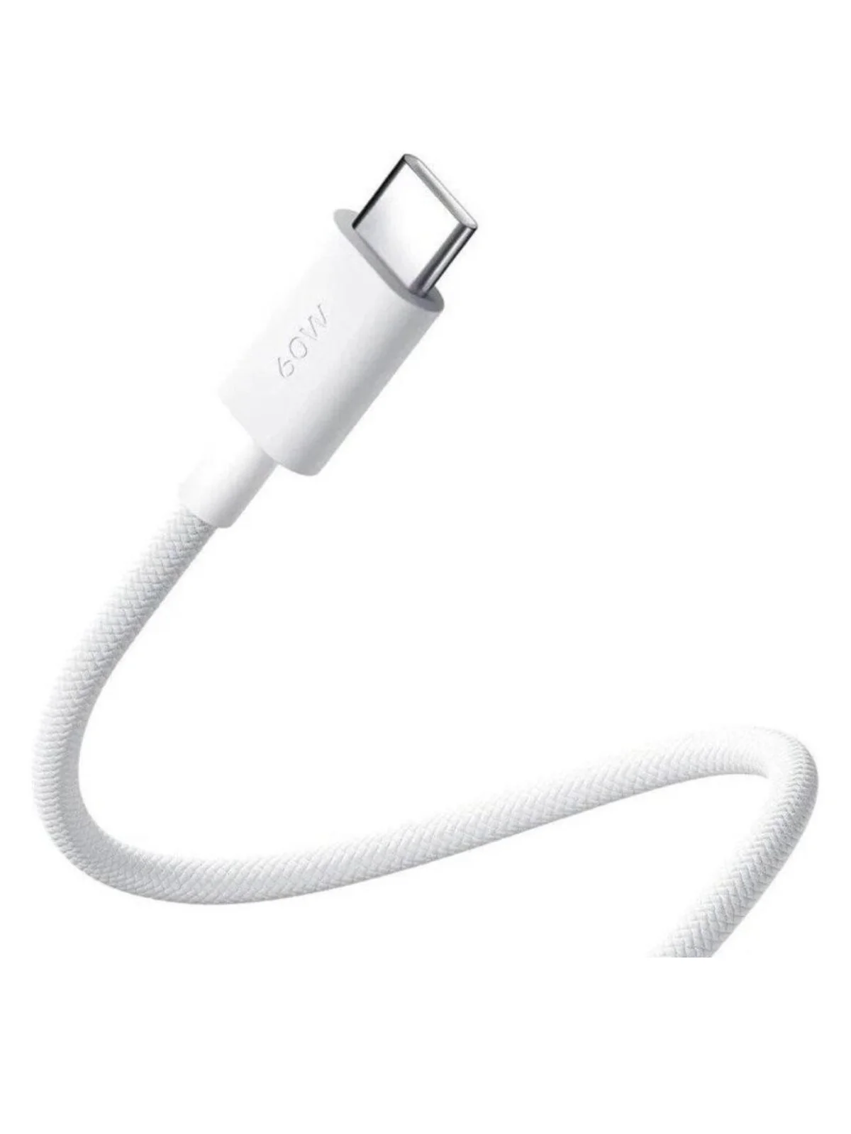 Кабель Xiaomi USB-C - USB-C, 3A, плетеный, 1 метр, белый (BHR0878GL)-2