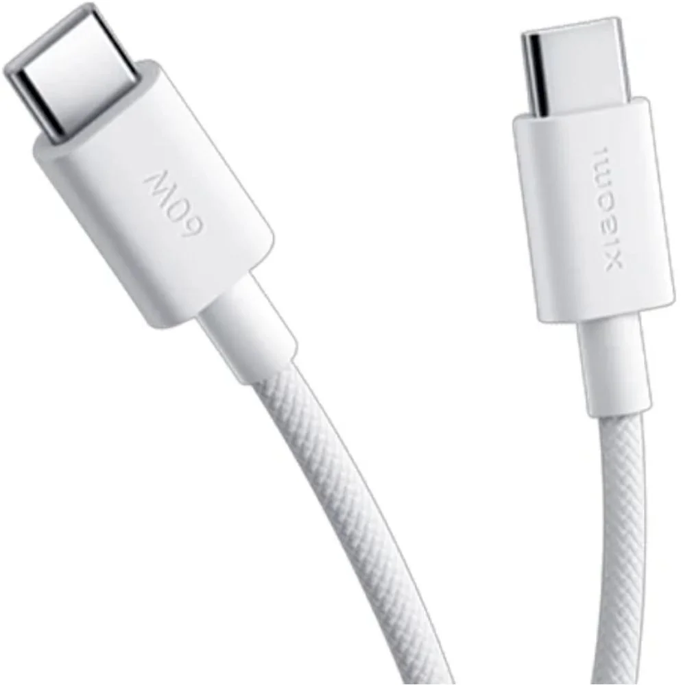Кабель Xiaomi USB-C - USB-C, 3A, плетеный, 1 метр, белый (BHR0878GL)-4