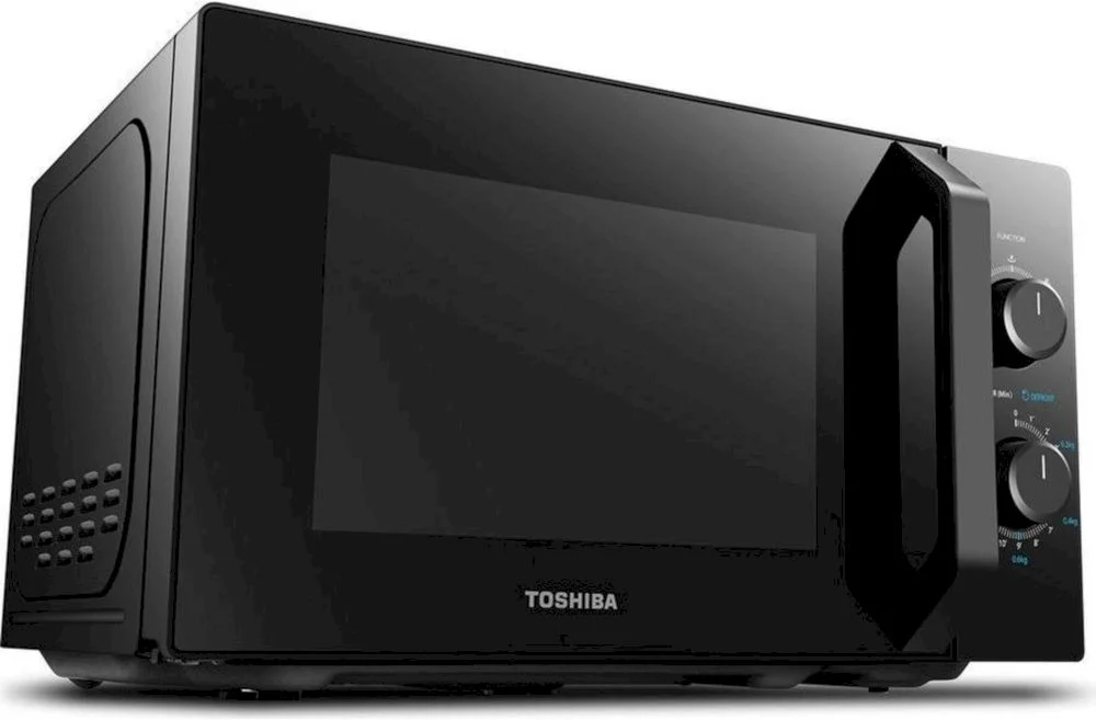 Микроволновая печь Toshiba MW2-MM20P(BK) (20 л, 800 Вт, переключатели поворотный механизм, чёрный)-1