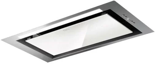Вытяжка полновстраиваемая Elica Hidden 2.0 IXGL/A/52 (1300 м³/ч / 280 Вт / LED освещение 1x7 Вт / ширина - 52.4 см / белое стекло + нерж.)-0