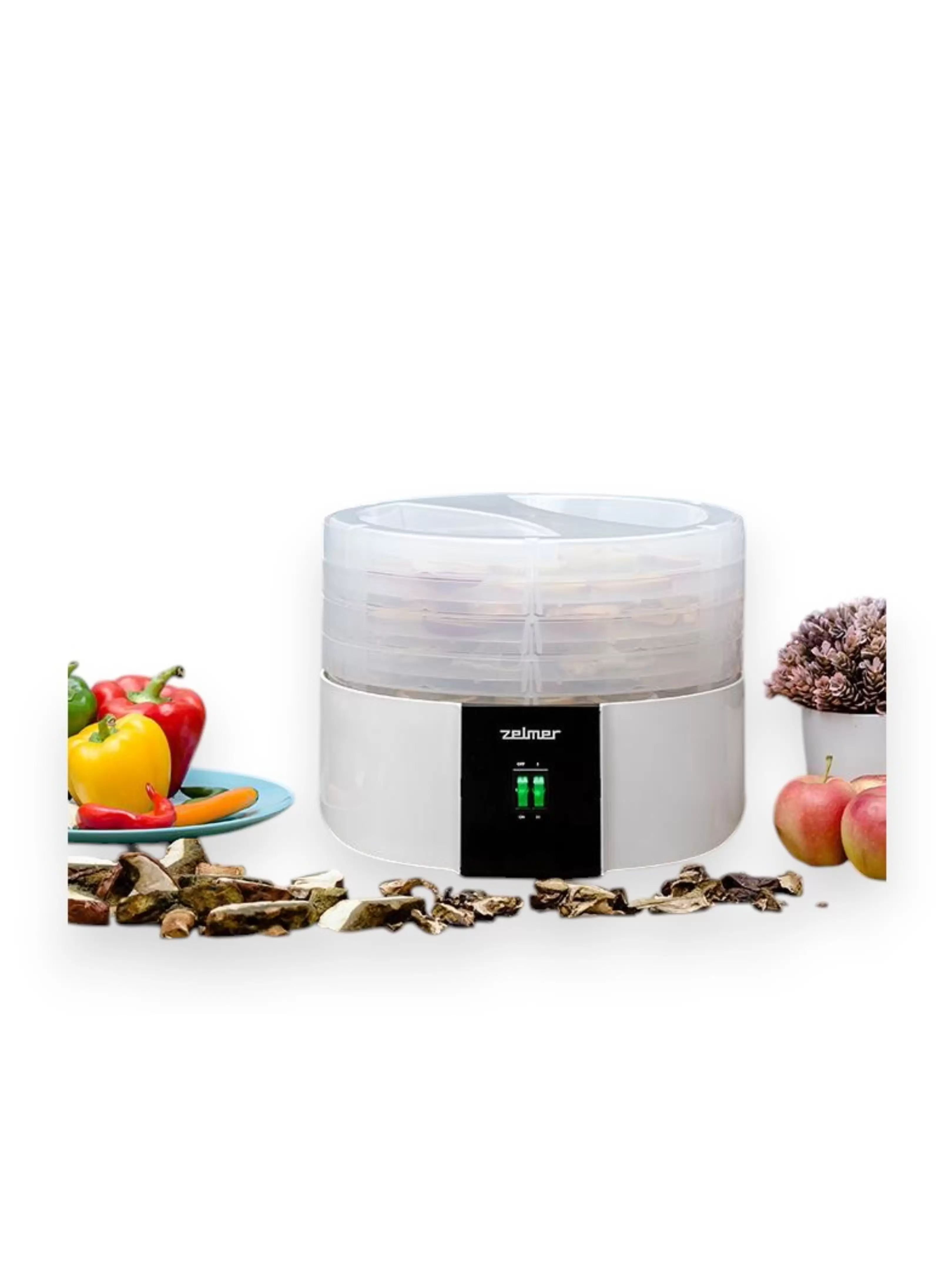 Сушилка для овощей Zelmer ZFD1010 (520 Вт, 35-60°C, 4 секций, регулировка температуры, дисплей, таймер)-4