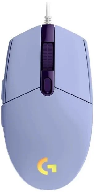 Проводная игровая мышь Logitech G102 LIGHTSYNC, (Проводная 2.1м/8000 dpi), Фиолетовая-0