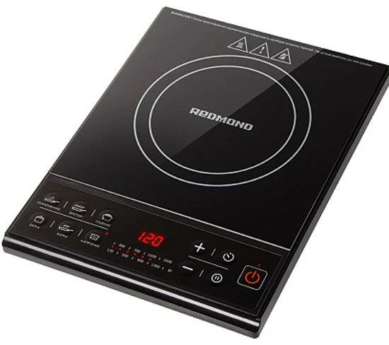 Плитка индукционная Redmond RIC-4601 (1 конфорка / cтеклокерамика / 1600 Вт / чёрный)-0