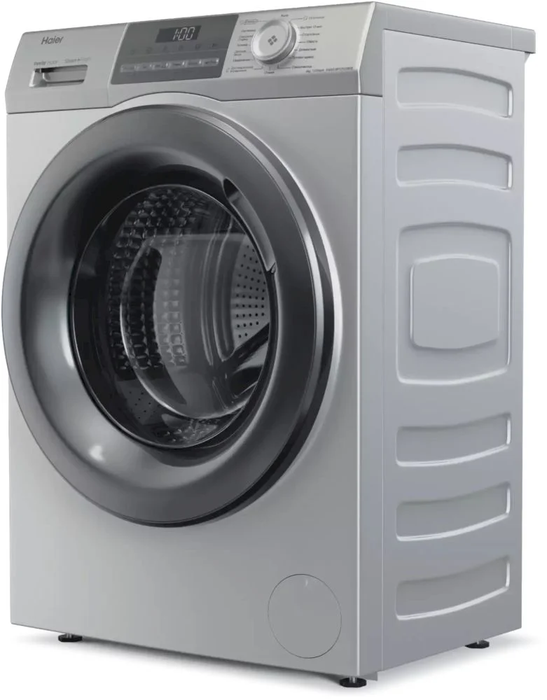 Стиральная машина Haier HW60-BP12929BSE (46 см / 6 кг / 1200об / пар / i-Refresh / Smart Dual Spray / Wi-Fi (Evo) / Invertor / A+++ / Серебро)-1