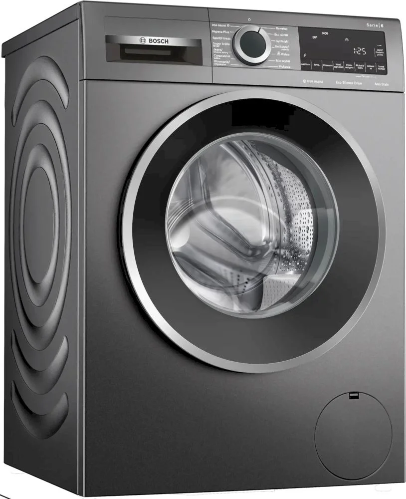 Стиральная машина Bosch WGG244ZCPL (Serie6 / 59-63,6см / 9кг / 1400об / SpeedPerfect / IronAssist / EcoSilence Drive / PreSoaking / A+++ / Серый)-3