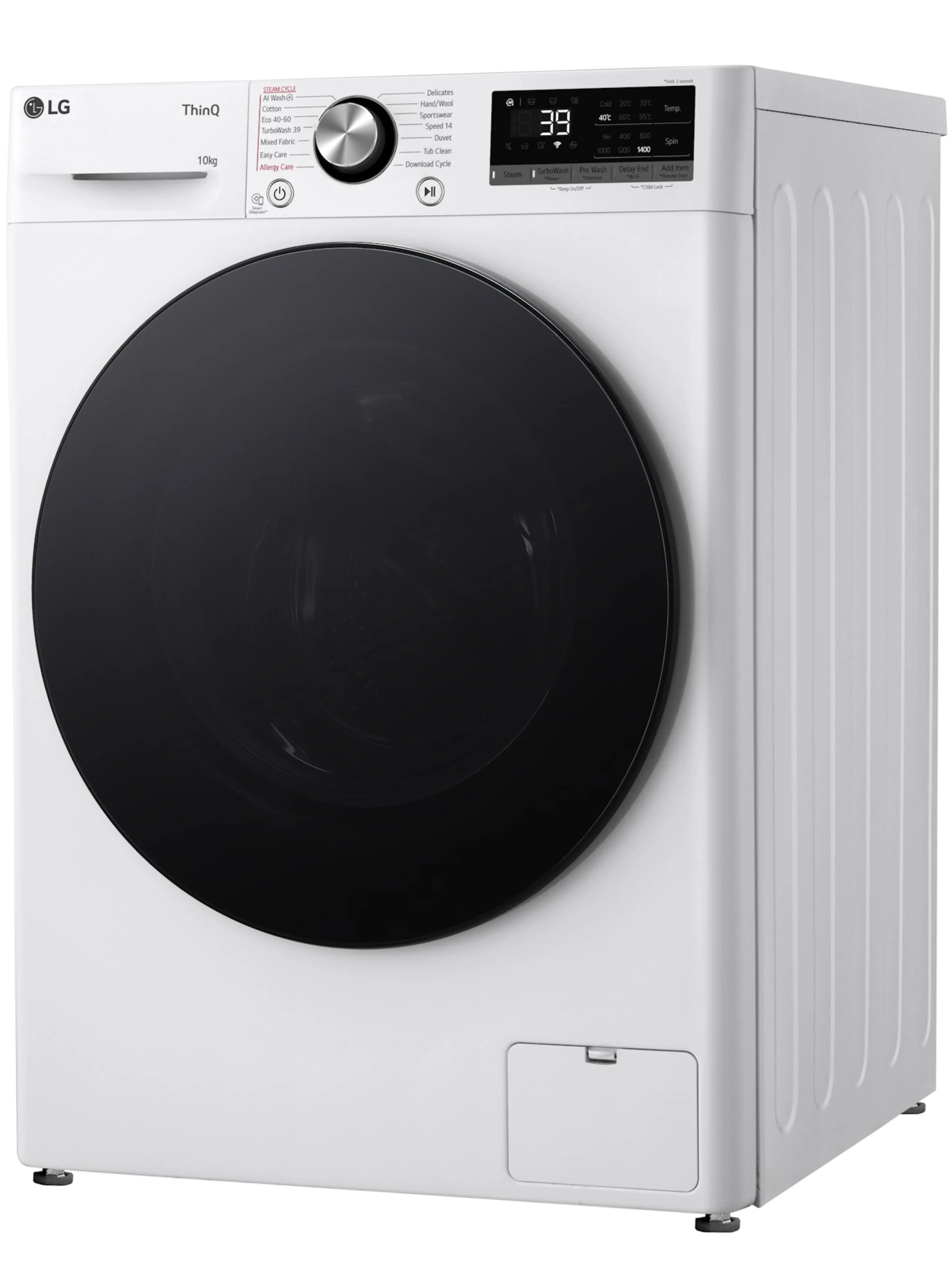 Стиральная машина LG F4WR710S2W (56,5см / 10кг / 1400об / пар / AI DD / Steam /TurboWash™ 360˚ / Inverter Direct Drive / Wi-Fi / A+++)-11