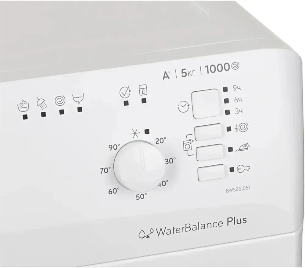 Стиральная машина Indesit BWSB 51051 (43см / 5кг / 1000об / Water Balance Plus / Push&Go / А)-7