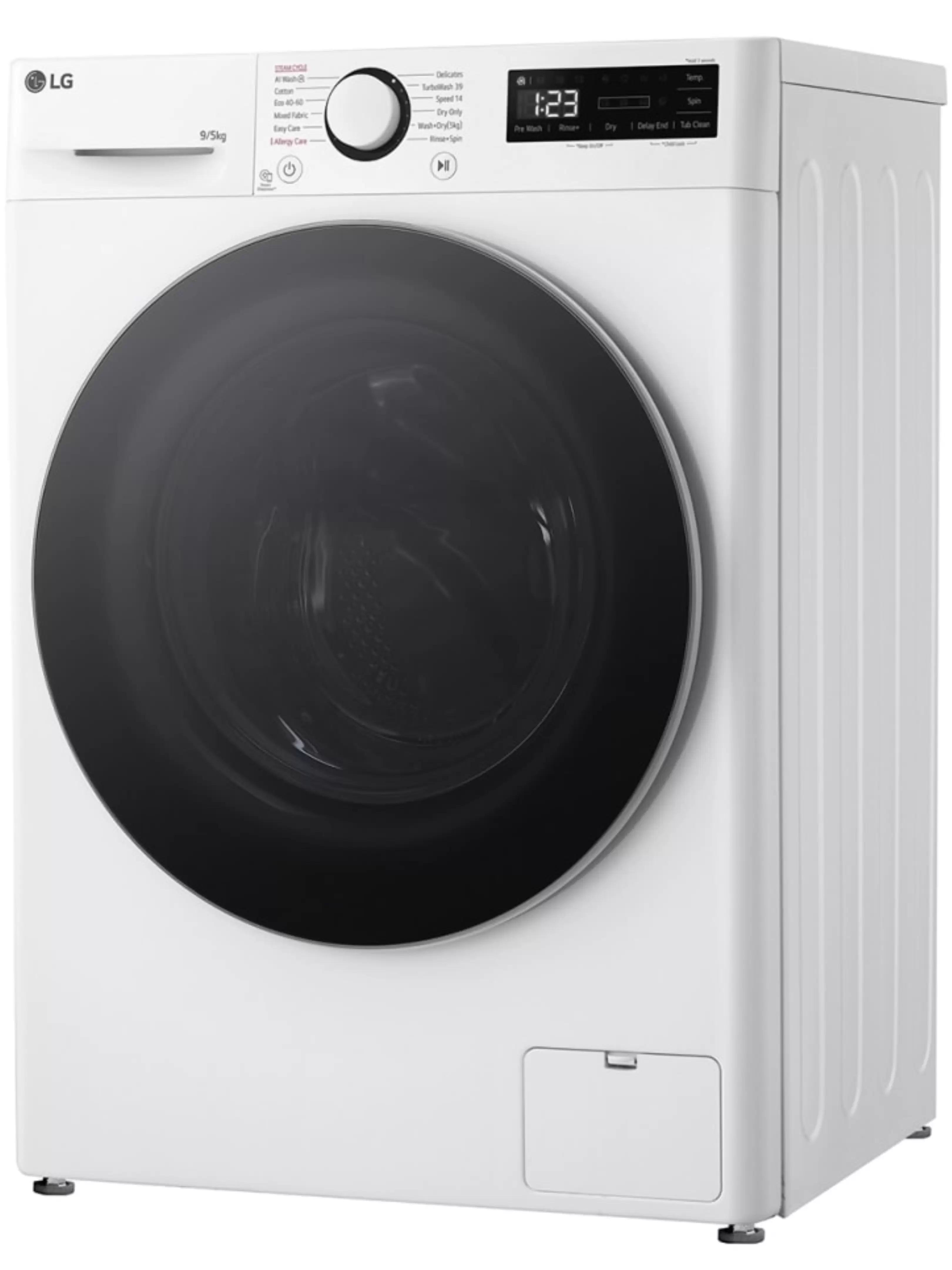 Стирально-сушильная машина LG F2DR509S1W (47.5см / 9кг / 5кг / 1200об / пар / добавление белья / AI DD / TurboWash™360 / Inverter Direct Drive / A+++)-11