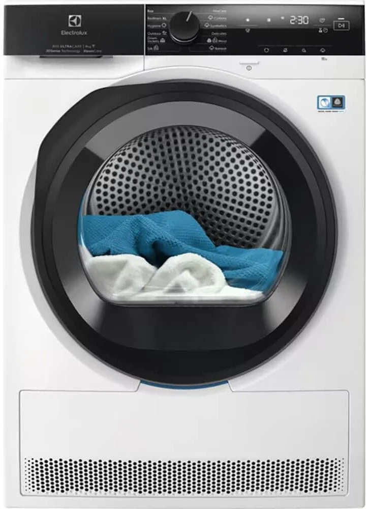 Сушильная машина с тепловым насосом Electrolux EW8D495MC (UltraCare 800 / 63,8см / 9кг / 3DSense / SteamCare / MixCare / Wi-Fi / А+++)-0