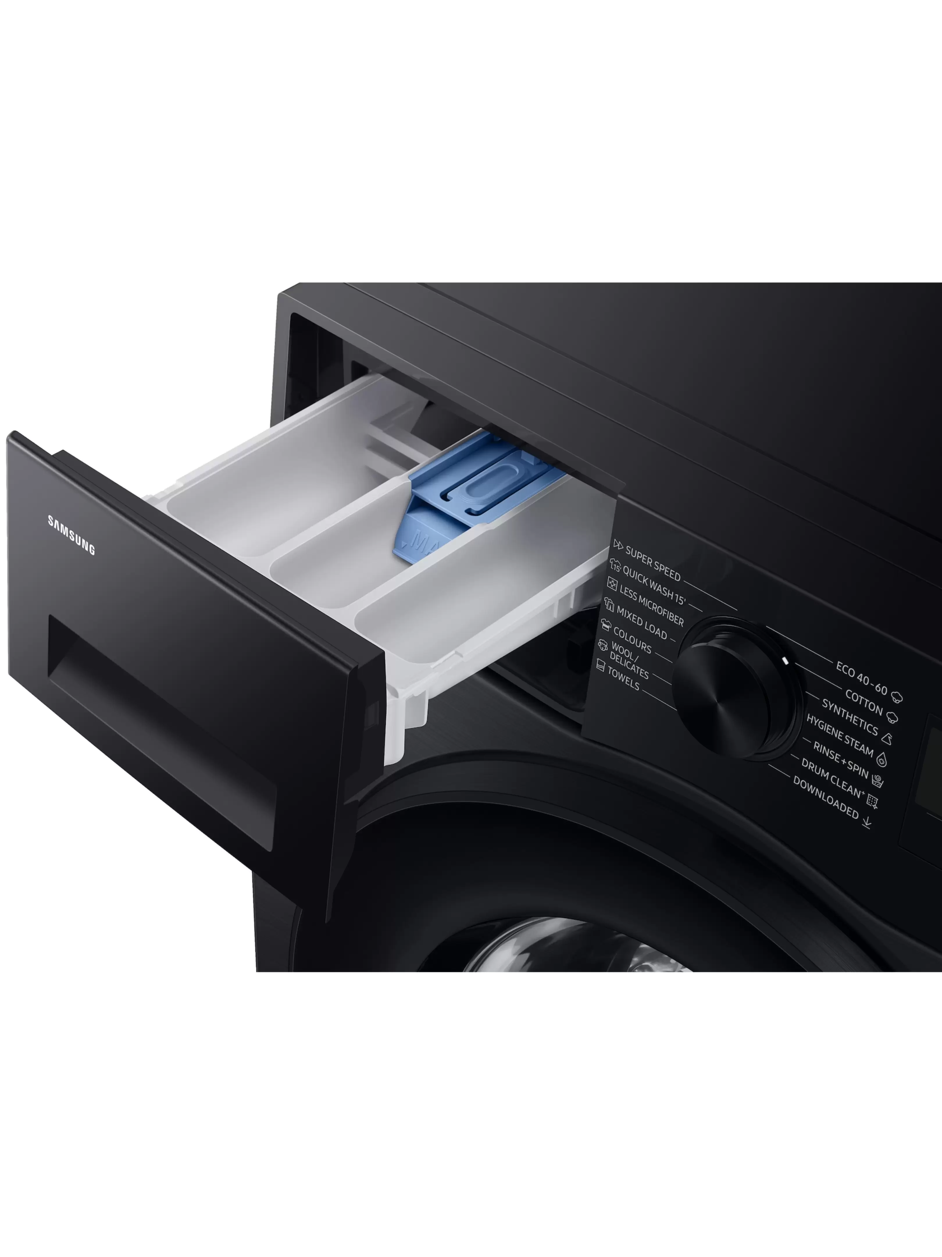 Стиральная машина Samsung WW90DG5G34AB (48см / 9кг / 1400об / пар / Wi-Fi / мотор - Digital Inverter / A+++ / Черный)-5