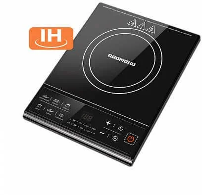 Плитка индукционная Redmond RIC-4601 (1 конфорка / cтеклокерамика / 1600 Вт / чёрный)-1