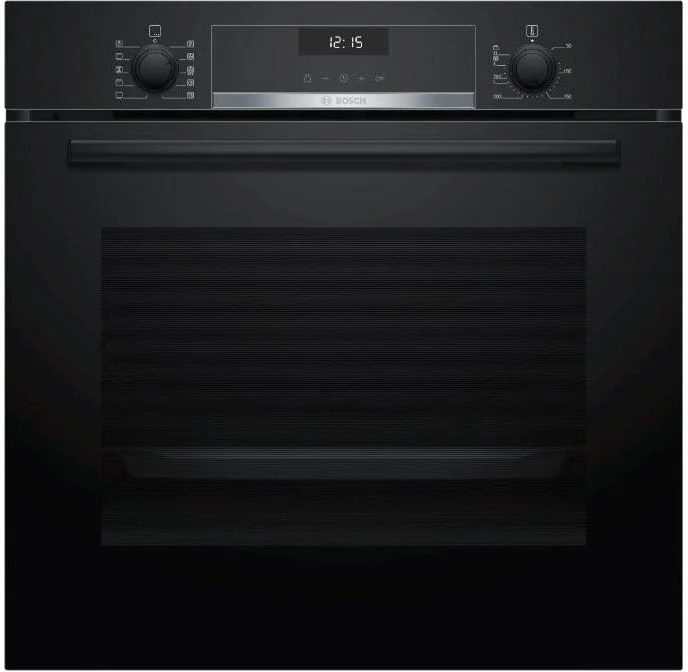 Духовой шкаф Bosch HBG5370B0 (Serie6 / 71 л / до 275 °C / чёрное стекло / Гриль / Телескоп. напр. (x1) / EcoClean Direct задняя стенка / SoftClose /A)-2