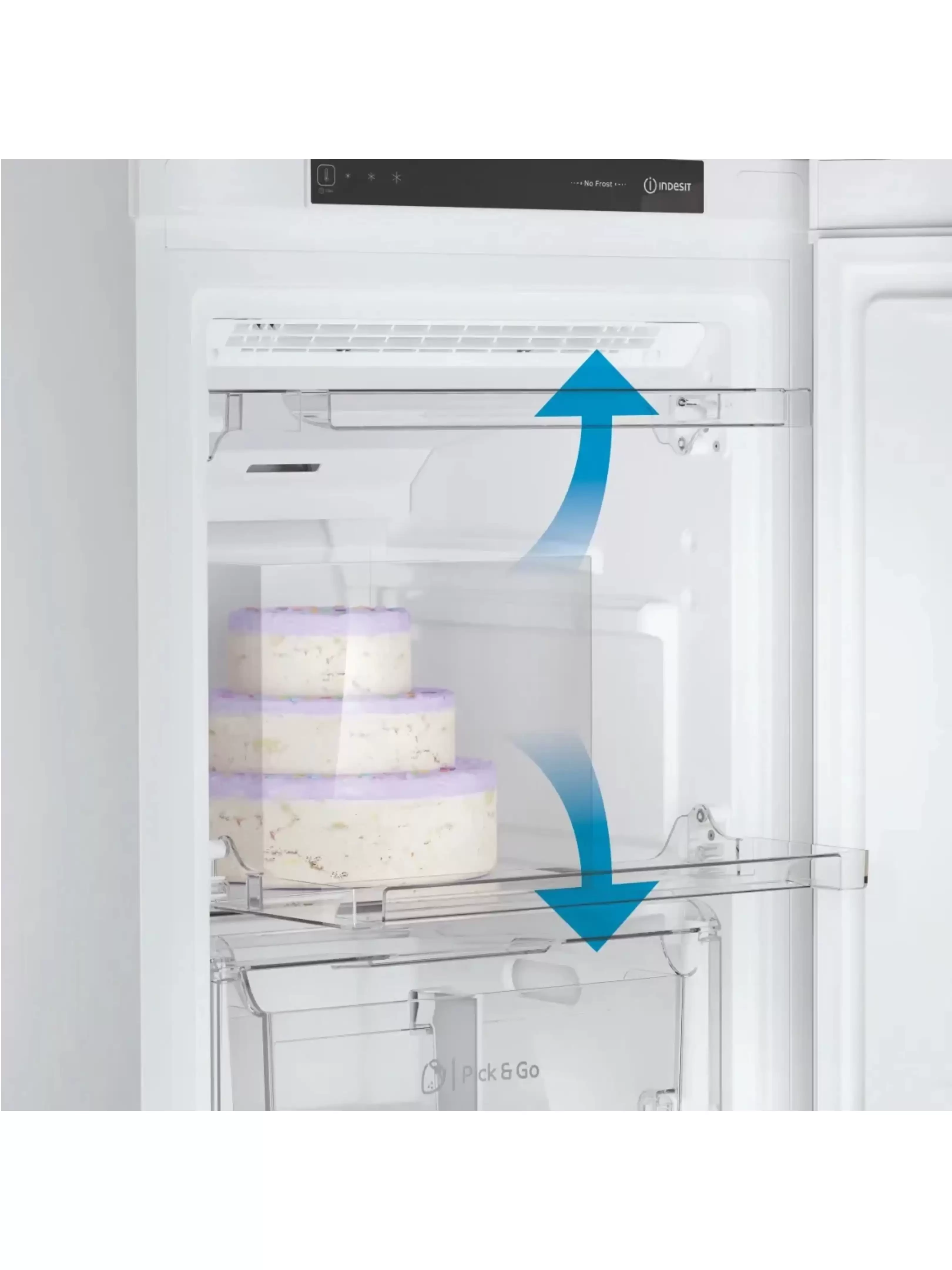 Морозильная камера Indesit DFZ 4150.1 (Объем - 204 л / Высота - 150 см / B / Белый / NoFrost)-3