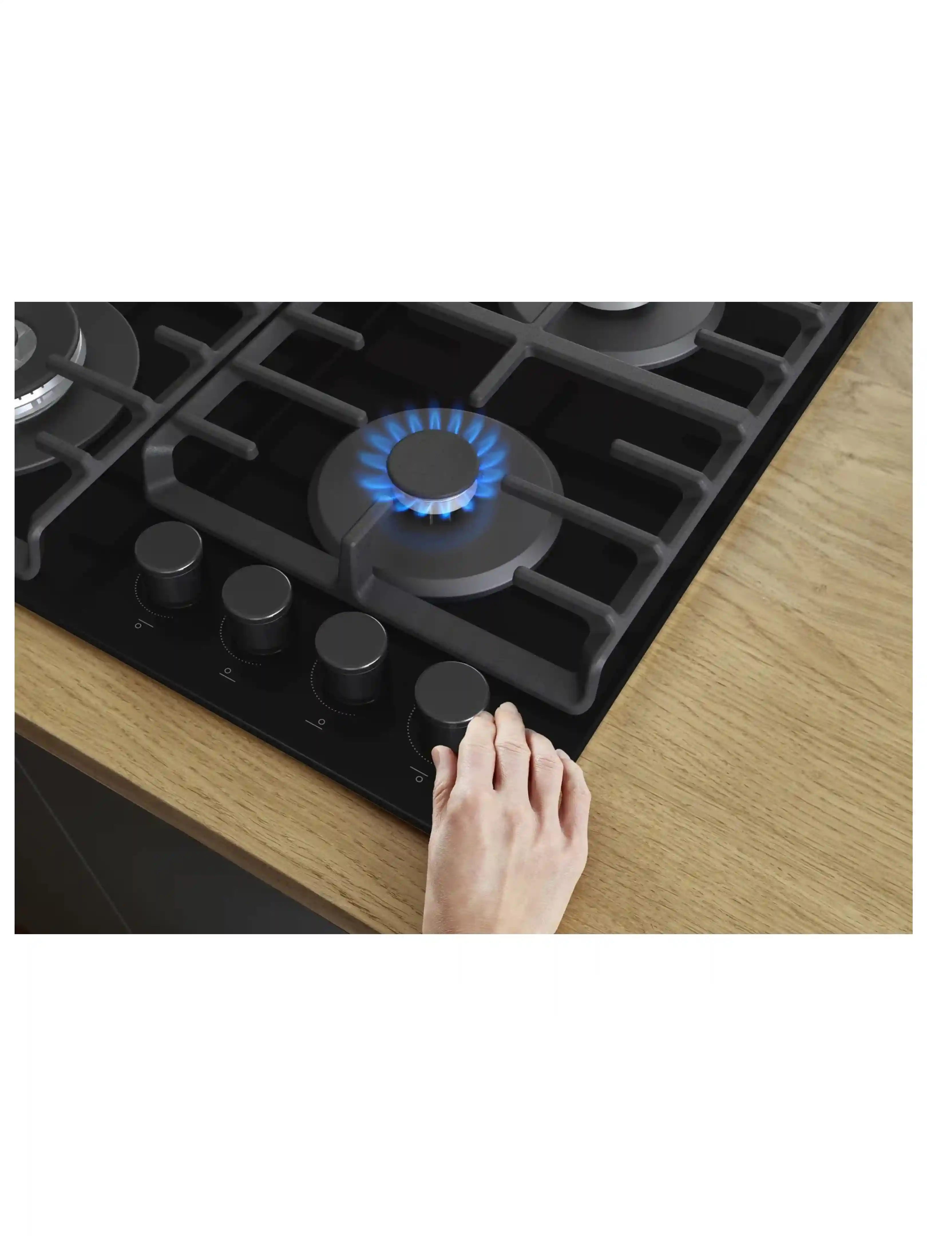 Поверхность газовая Gorenje GTW642SYB (Simplicity 2.1 / черный / закаленное стекло / чугун / WOK)-10