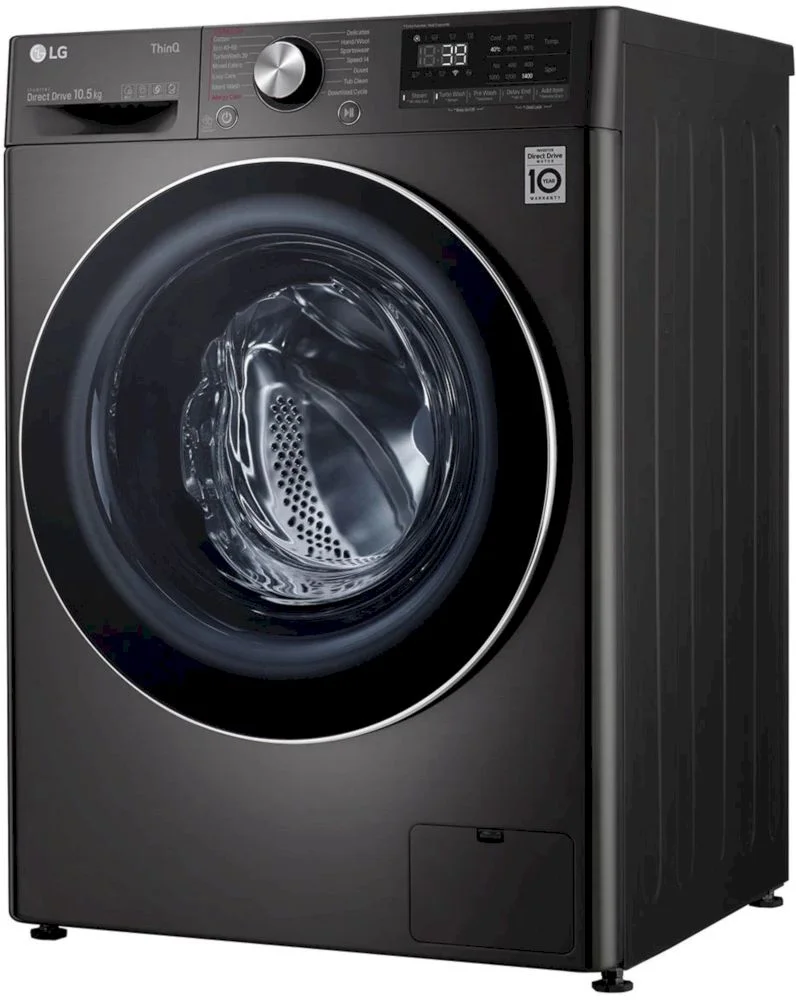 Стиральная машина LG F4WV910P2SE (56.5см / 10,5кг / 1400об / пар / добавление белья / AI DD / Steam+ / Wi-Fi / Inverter Direct Drive / A+++ / Чёрная)-11
