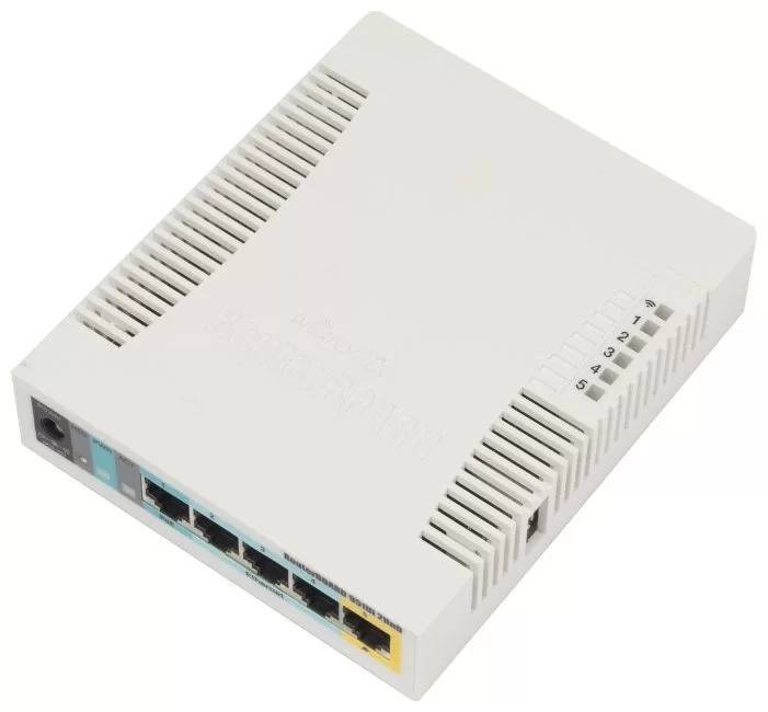 Маршрутизатор Mikrotik RB951Ui-2HnD N300 Wi-Fi 5-портовый роутер с поддержкой PoE,3G/4G модемов и USB-портом-1