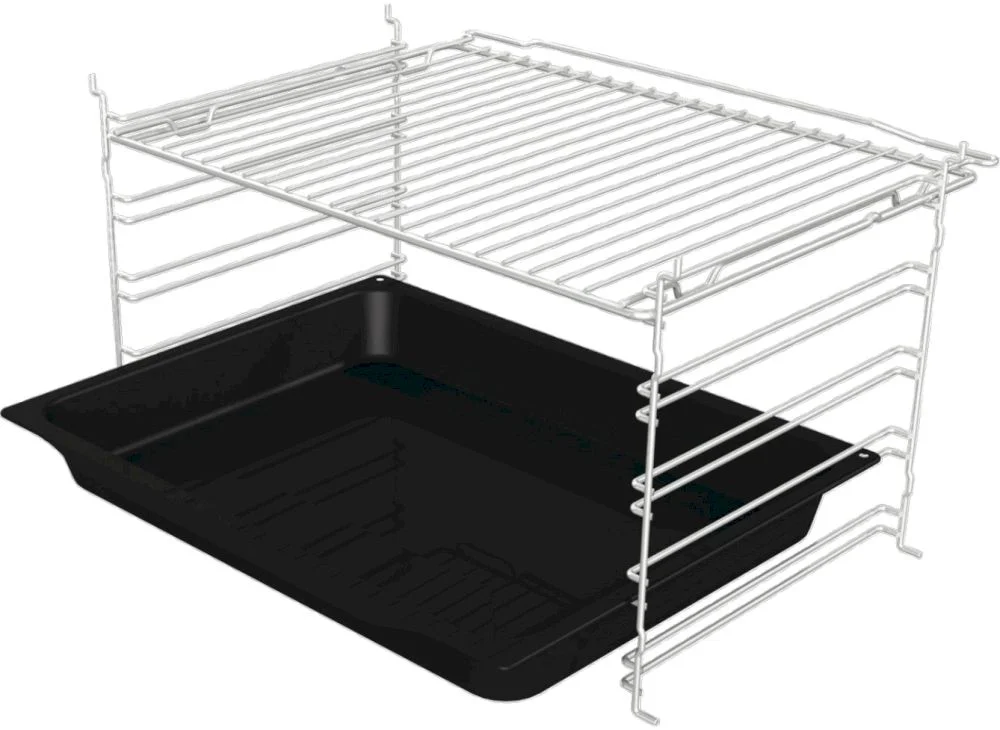 Духовой шкаф Gorenje BO6712E02XK (Essential / 84 л / до 300 °C / Нерж. + чёрное стекло / AquaClean / съемные направляющие / А)-3