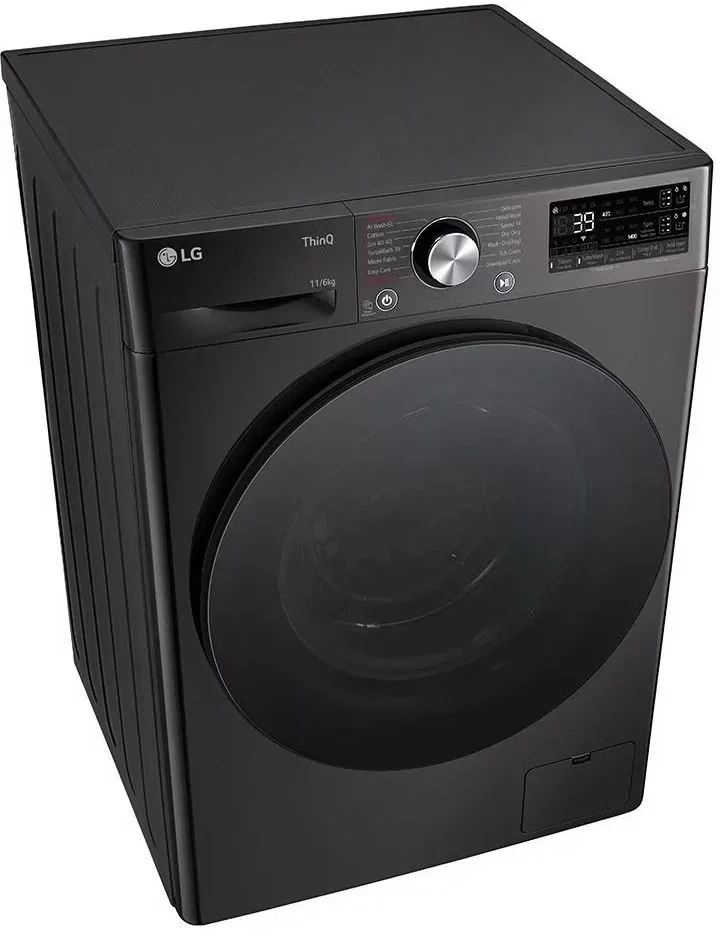 Стирально-сушильная машина LG F4DR711S2BA (56.5см /11кг/6кг/ 1400об / пар / AI DD / TurboWash™360 / Wi-Fi / Inverter Direct Drive / A+++ / Чёрная)-10