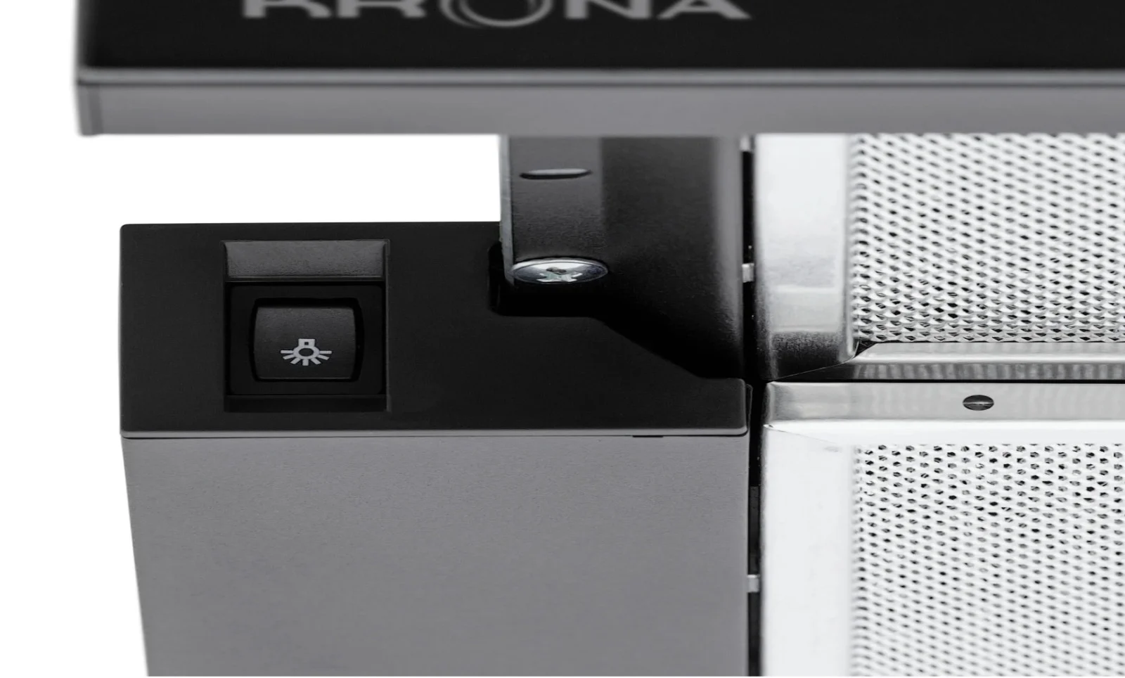 Вытяжка телескопическая KRONA KAMILLA 600 AIR 2B (1066 м³/ч / 2*90 Вт / галогенная лампа 1x28 Вт / ширина - 60 см / черный / стекло)-7