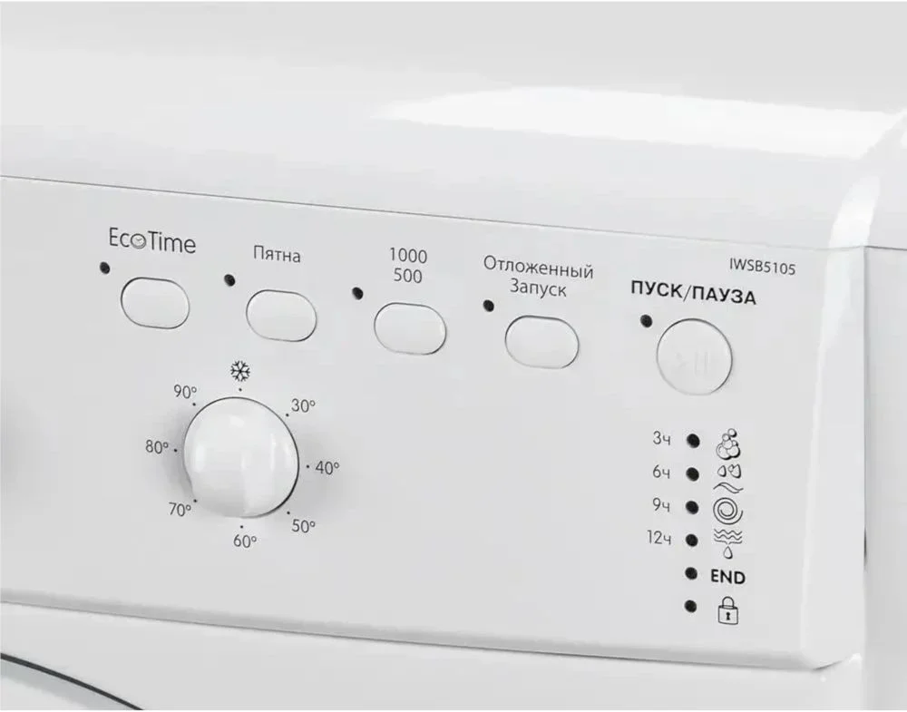 Стиральная машина Indesit IWSB 5105 (CIS) (42 см / 5кг / 1000об / Eco Time / A)-4